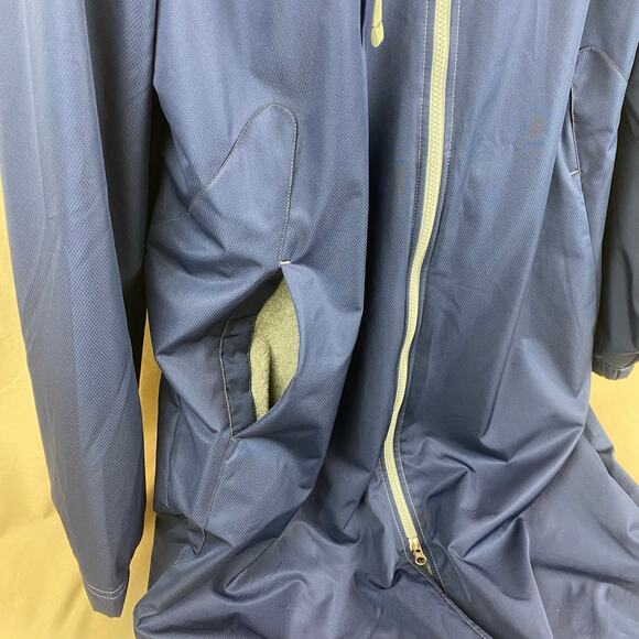 SPEEDO Navy Parka Fleece Lined Hooded Knee Length Unisex M Swimming Jacket - Picture 9 of 9